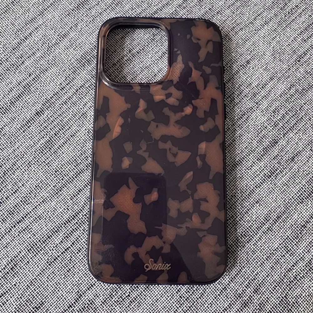 Sonix 15 pro max Tortoiseshell Brown & Black iPhone Case Glossy Protective Cover